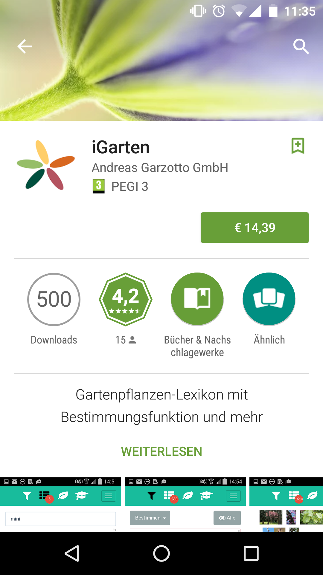 iGarten: Gartenpflanzen-Lexikon